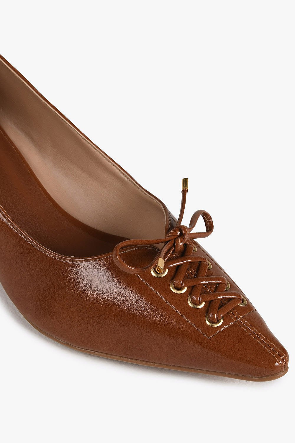 Scarpin Feminino Salto Baixo Mundial Elisabeth Caramelo 2