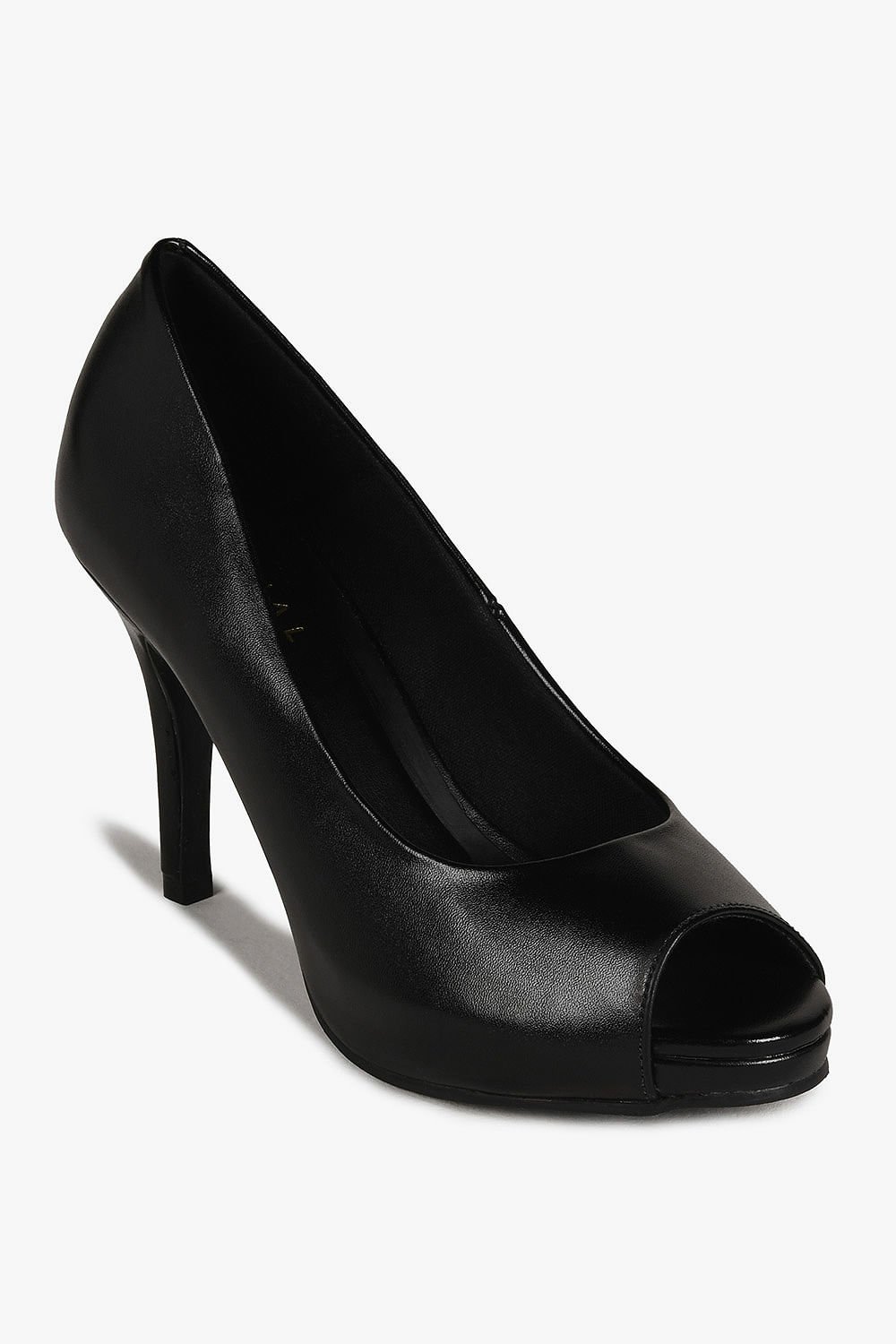Sapato Feminino Peep Toe Salto Alto Mundial Luiza Preto 4