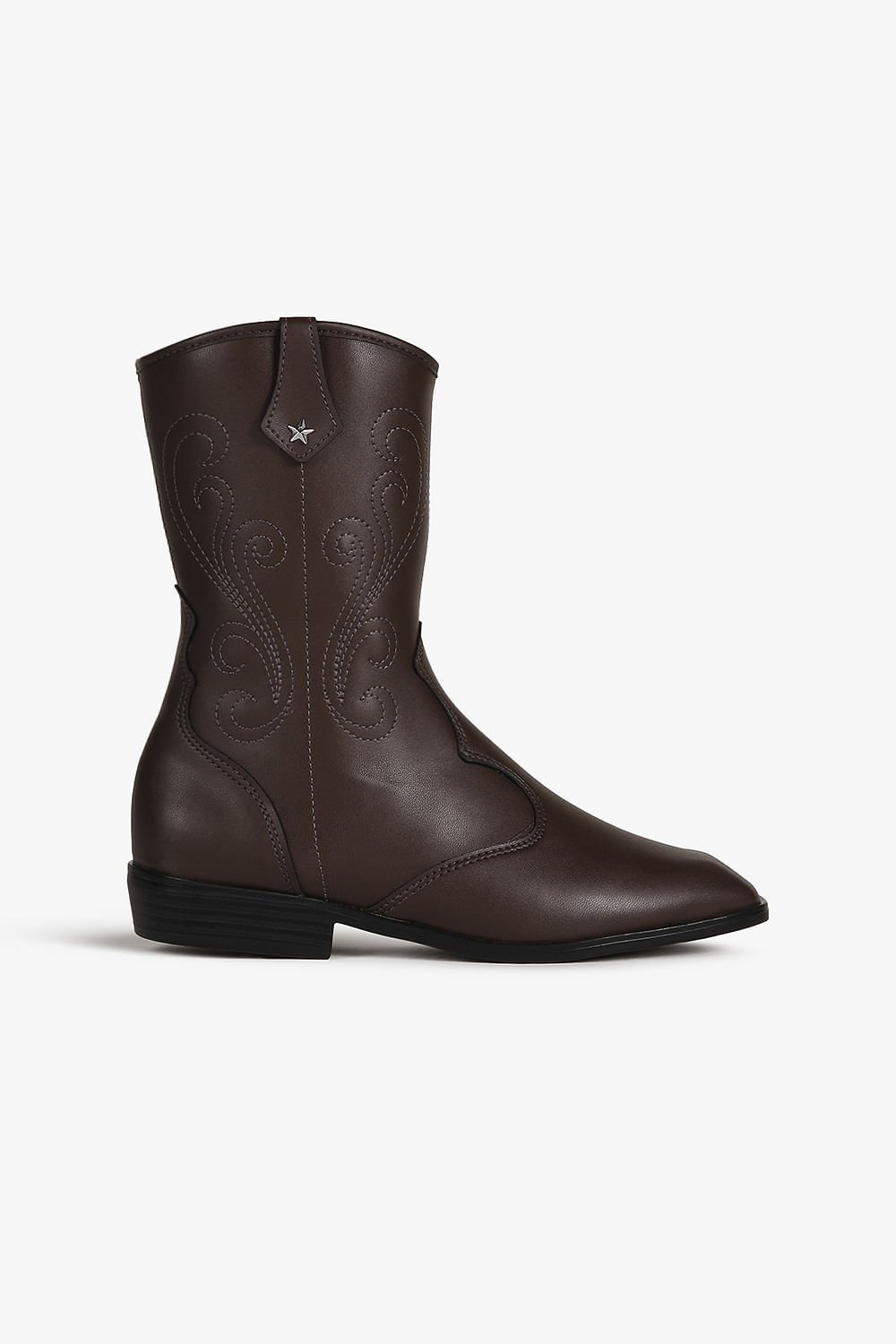 Bota Infantil Texana Cano Médio Molekinha Jaddy Café 1