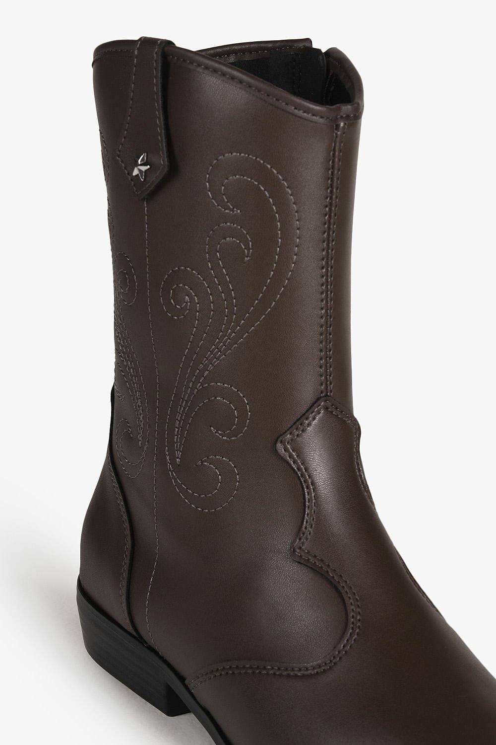Bota Infantil Texana Cano Médio Molekinha Jaddy Café 2