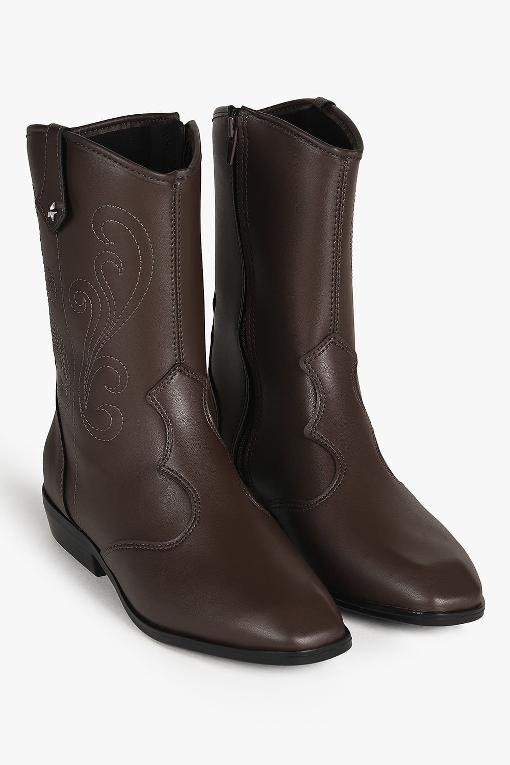 Bota Infantil Texana Cano Médio Molekinha Jaddy Café 4