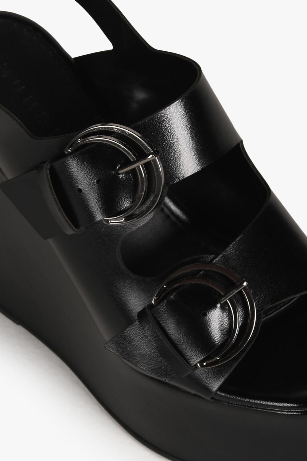 Sandália Feminina Anabela Mundial Mircela Preto 2