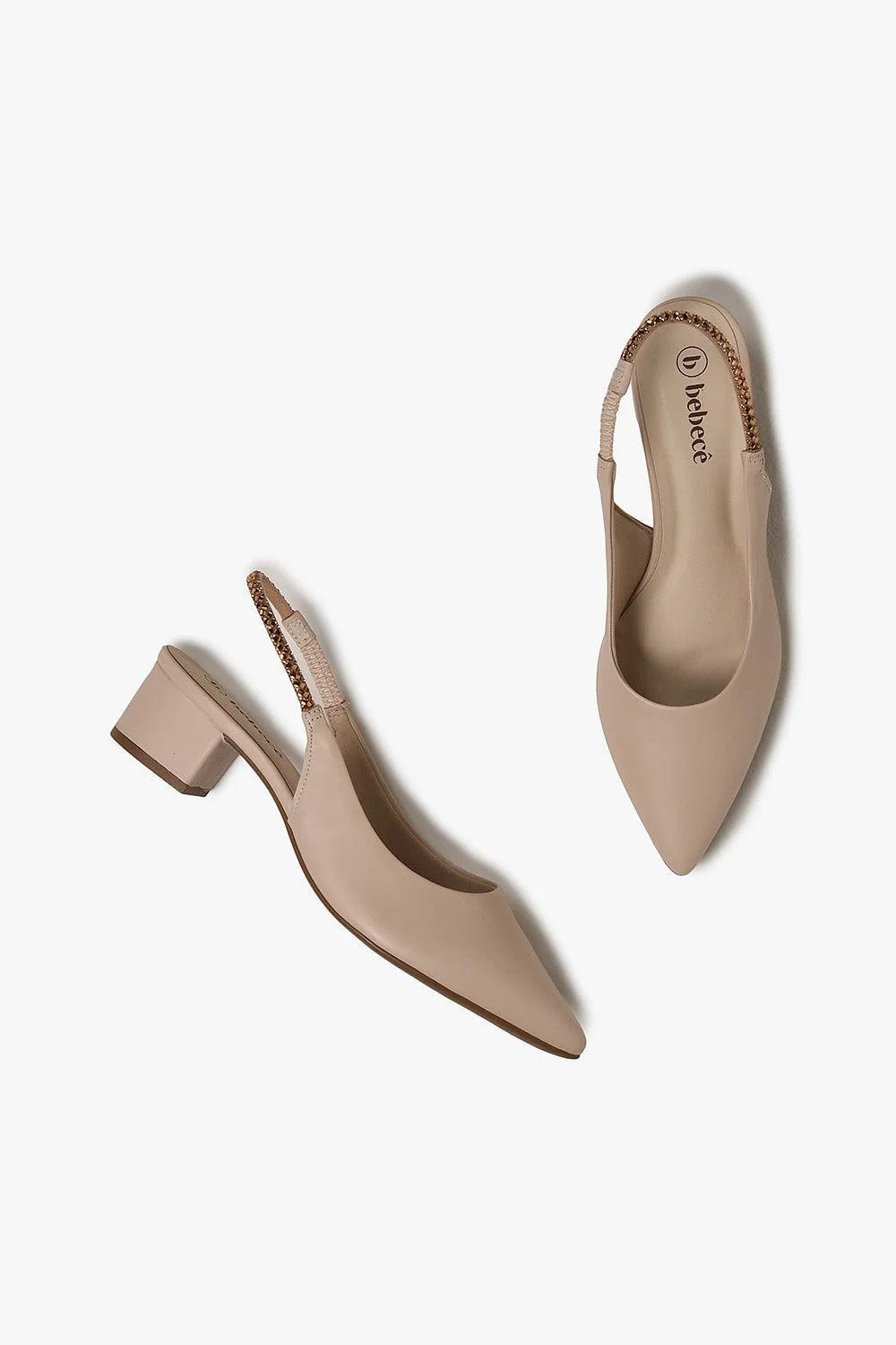 Scarpin Feminino Slingback Bebecê Vanderleia Off White 3