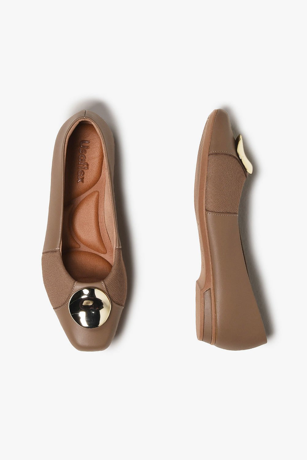 Sapatilha Feminina Usaflex Marcia Marrom 3