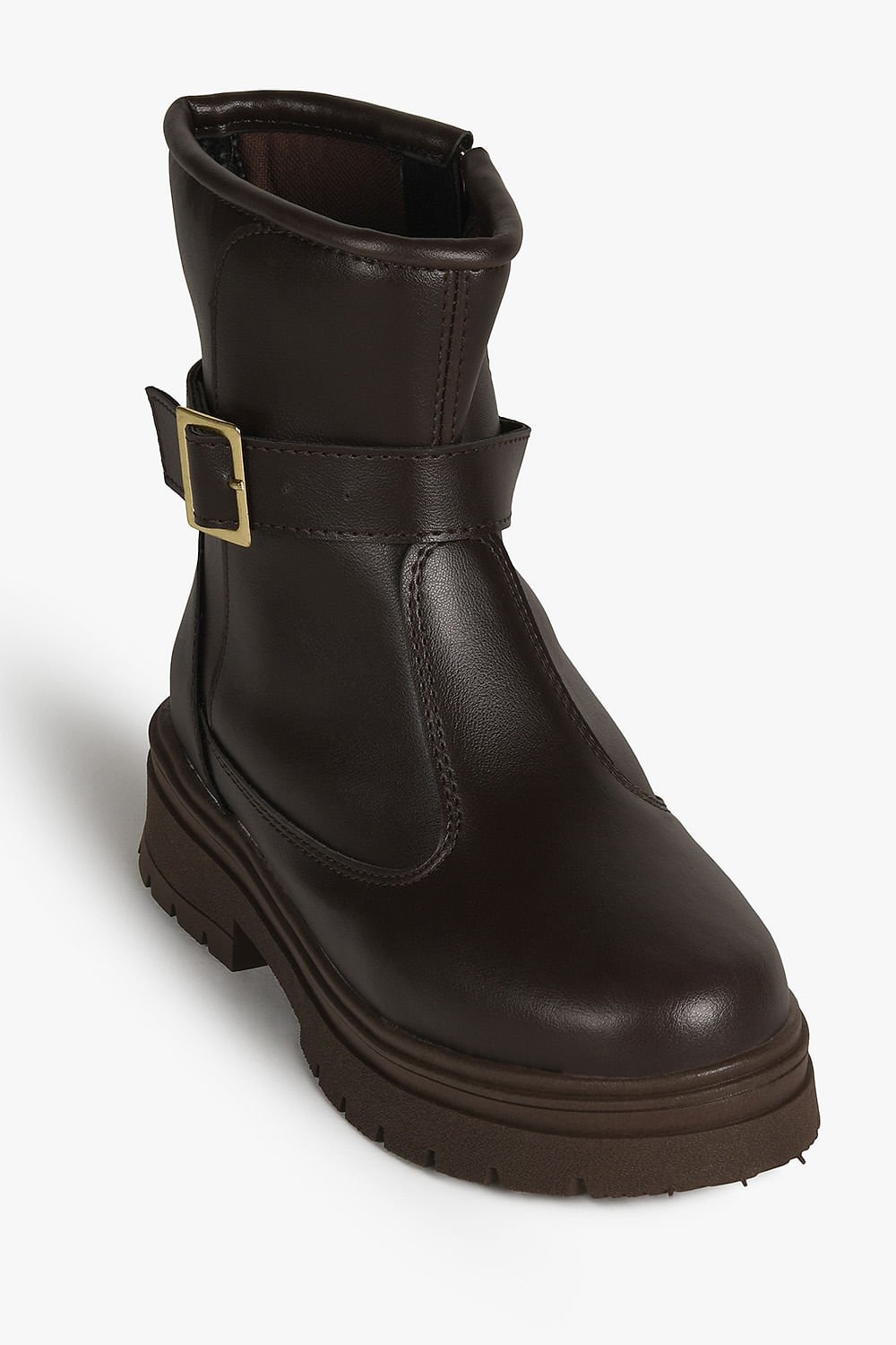 Bota Infantil Coturno Cano Médio Tininha Clara Café 4