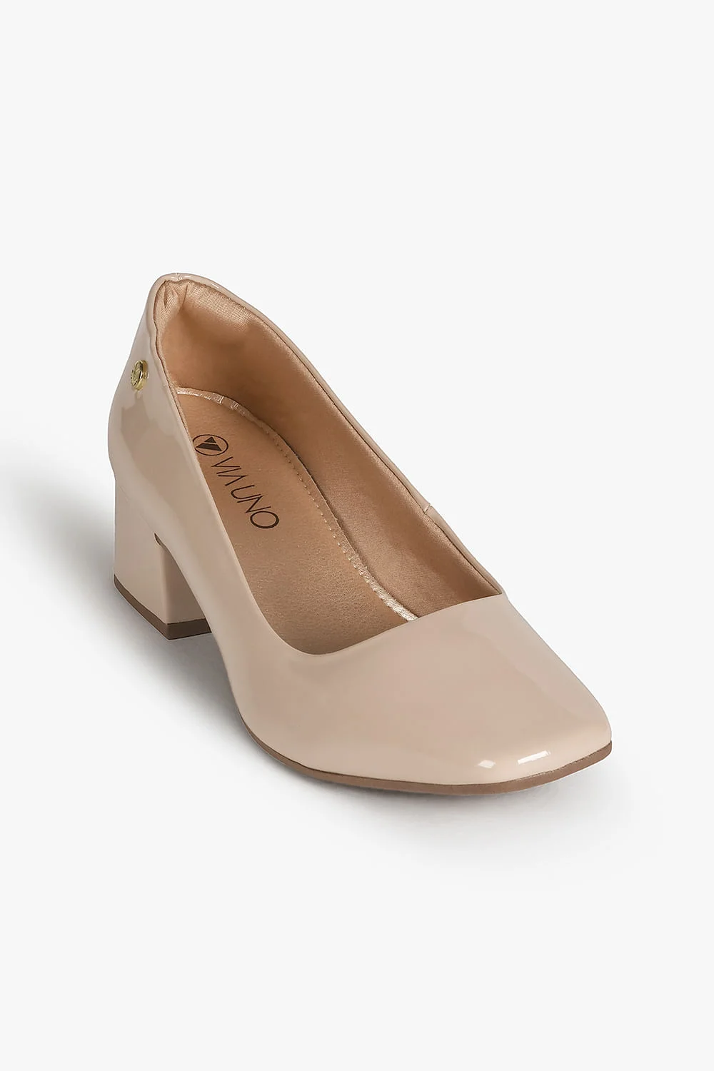 Sapato Feminino Salto Médio Via Uno Izadora Bege 4