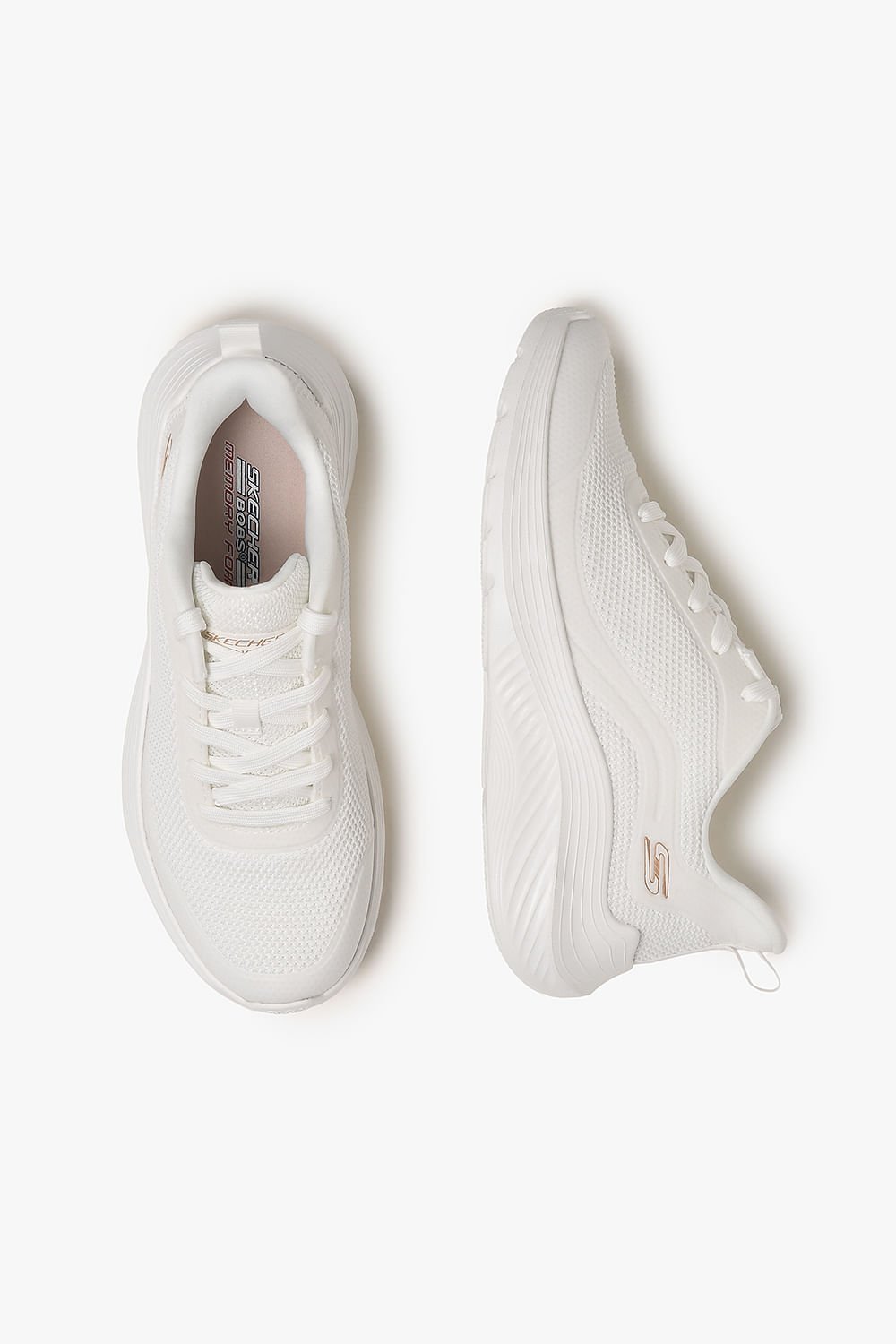 Tênis Skechers BOBS Sport Squad Waves Feminino Branco 1