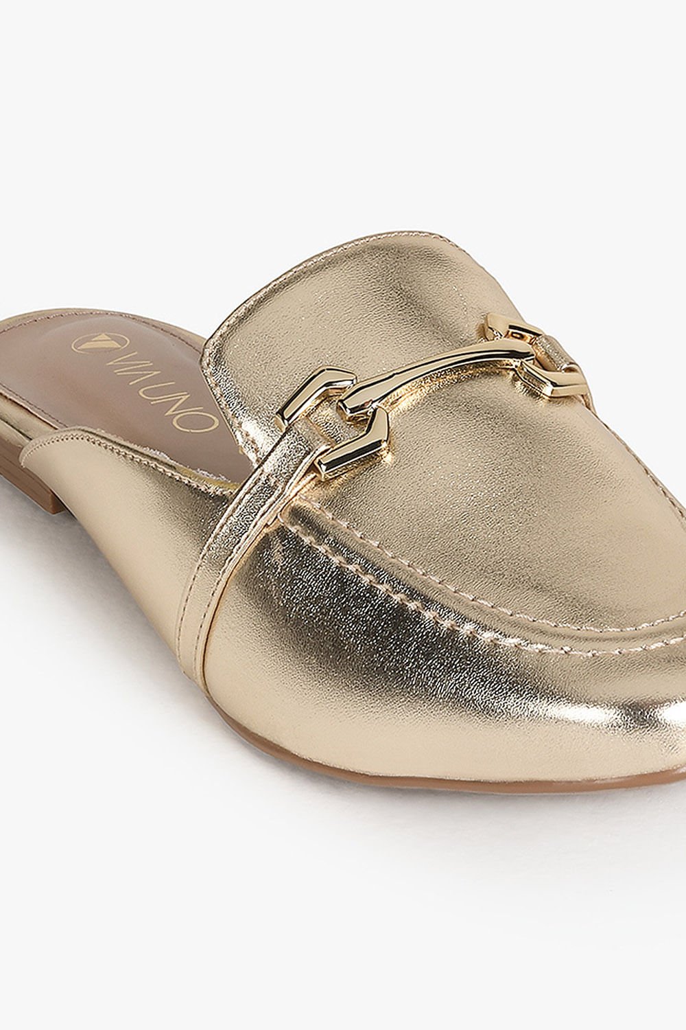 Mule Feminino Via Uno Luizza Dourado 2