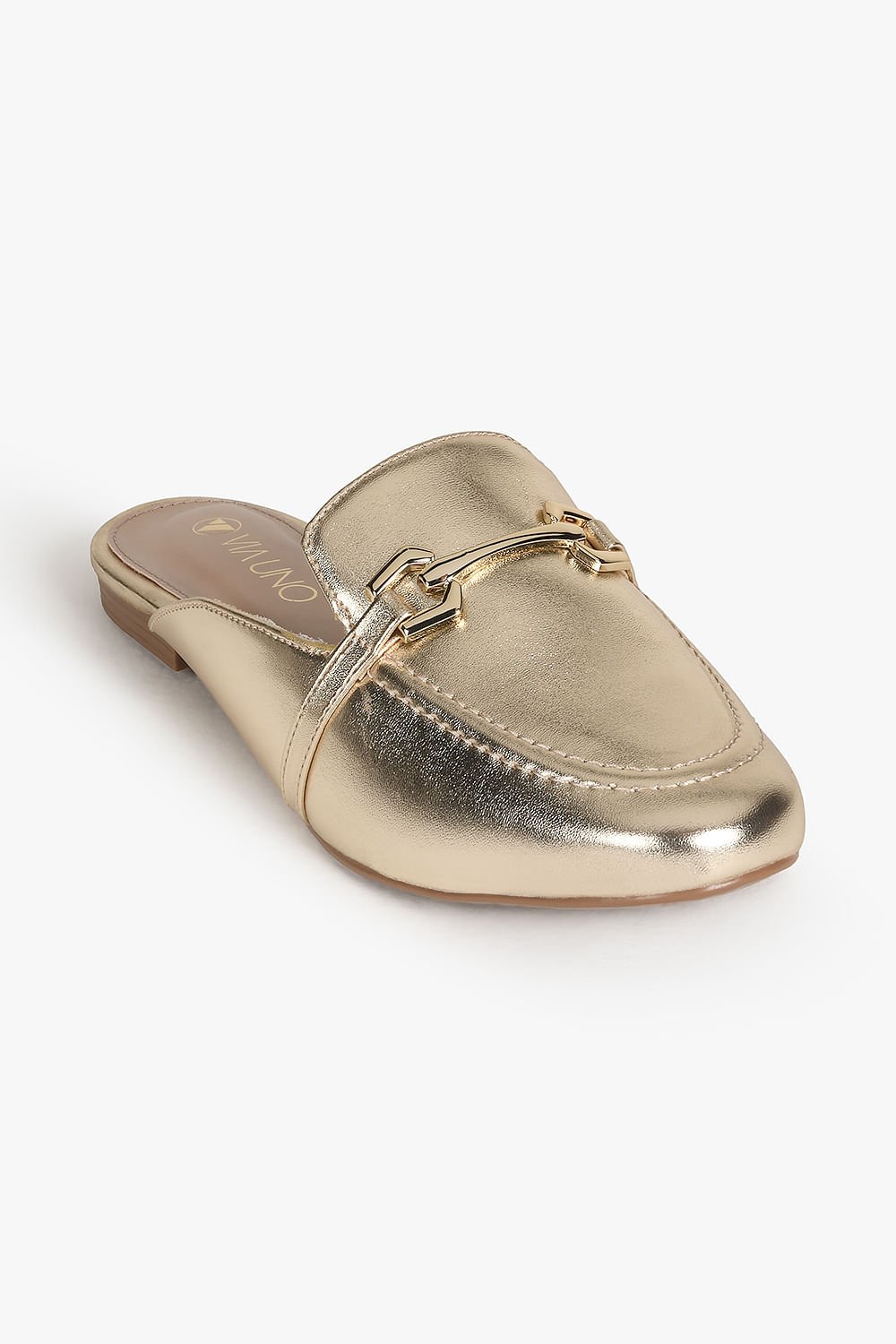 Mule Feminino Via Uno Luizza Dourado