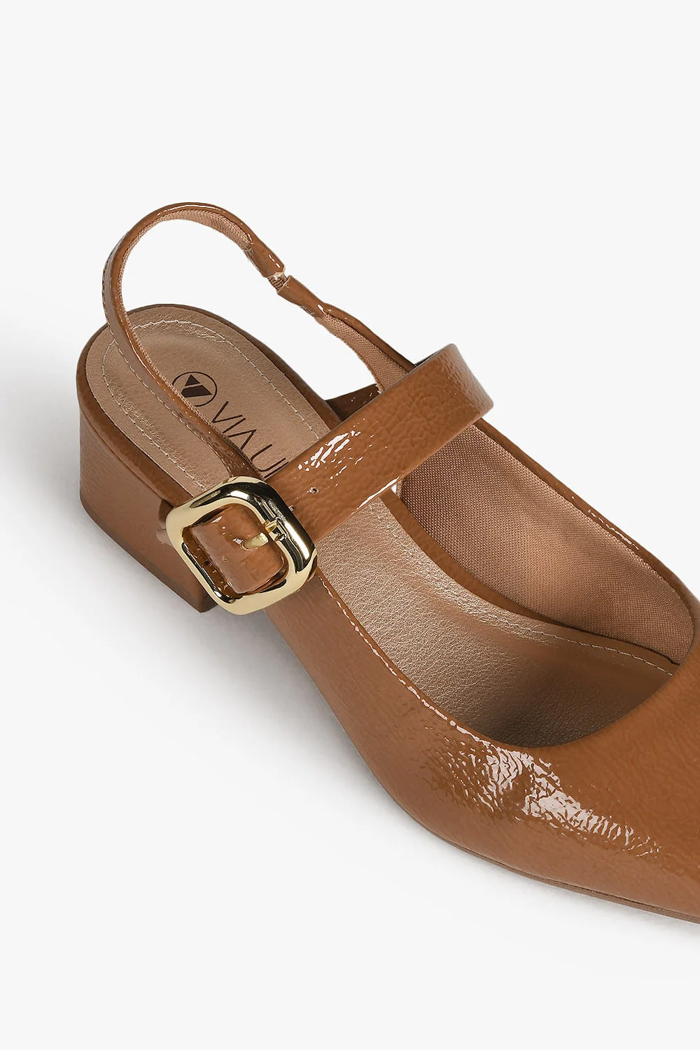 Sapato Feminino Slingback Via Uno Esther Caramelo 2