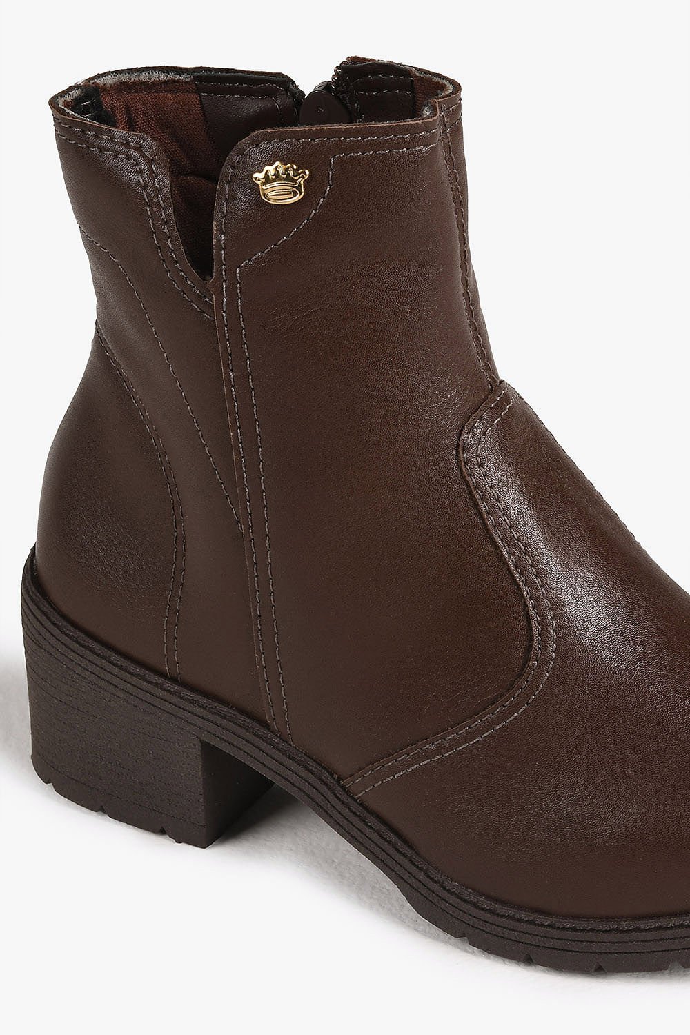 Bota Infantil Cano Médio Pink Cats Ester Marrom 3