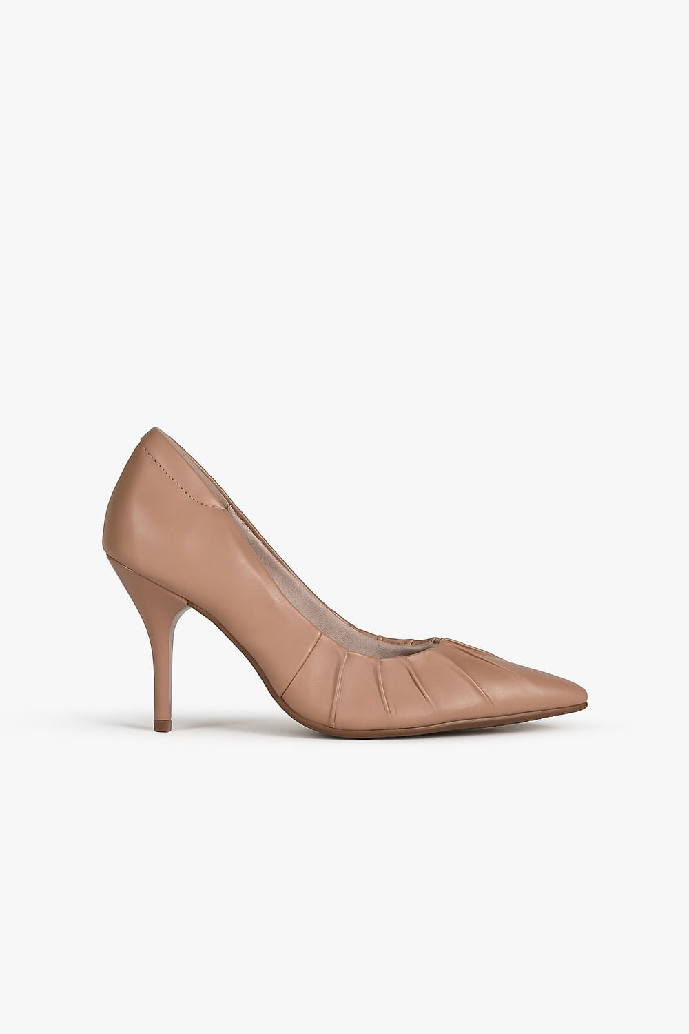 Scarpin Feminino Salto Alto Beira Rio Joanne Bege