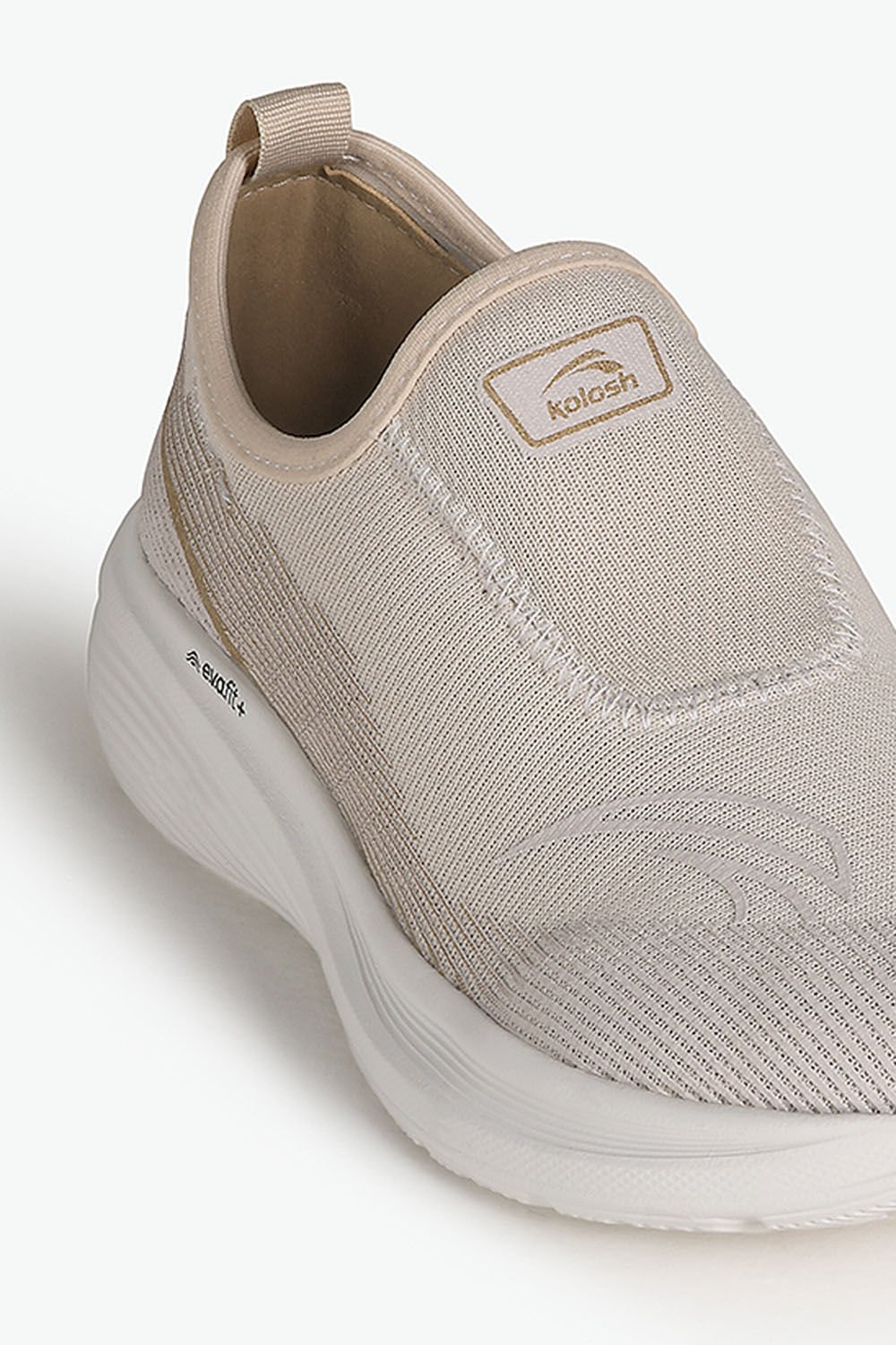 Conforto Feminino Slip On Kolosh Hosana Bege 2