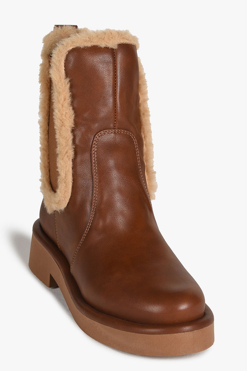 Bota Feminina Chelsea Boot Cano Baixo Mundial Ayira Caramelo 4