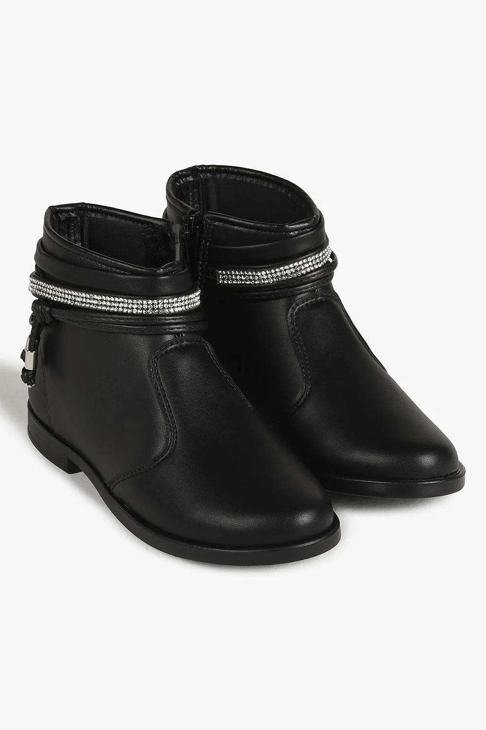 Bota Infantil Cano Curto Molekinha Midian Preto 4