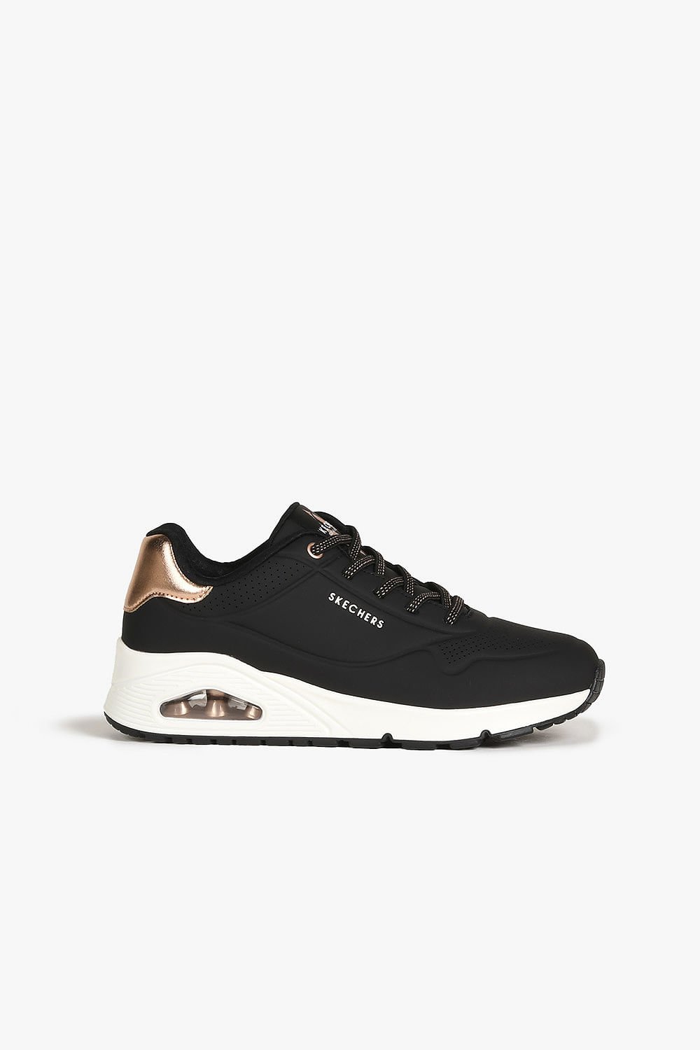 Tênis Skechers Uno Shimmer Away Femenino Preto 1