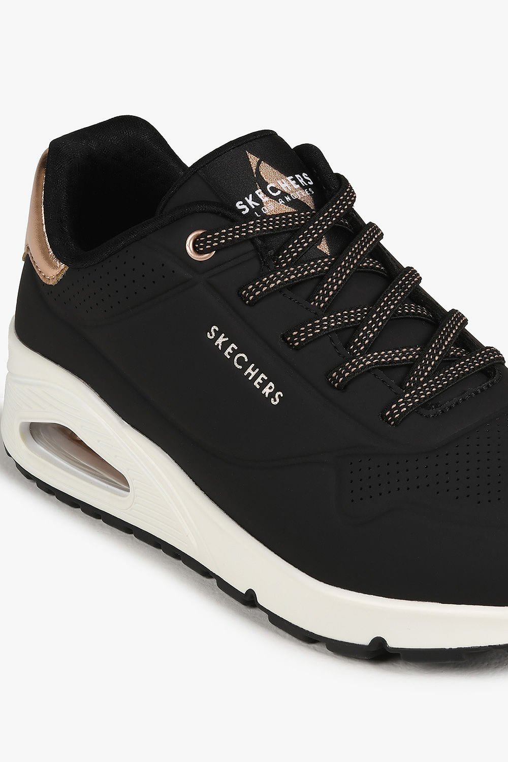 Tênis Skechers Uno Shimmer Away Femenino Preto 2