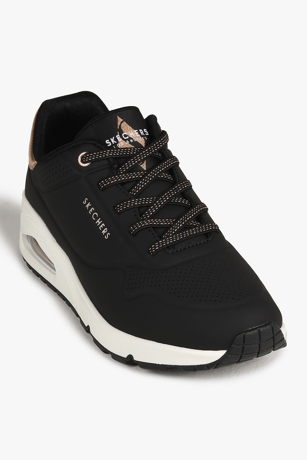 Tênis Skechers Uno Shimmer Away Femenino Preto 4