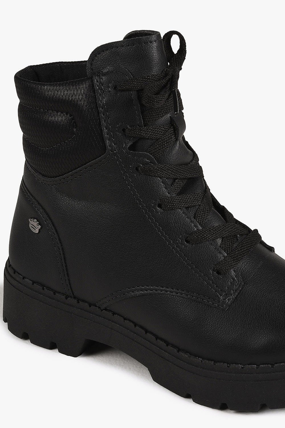 Bota Coturno Infantil Cano Curto Pink Cats Lily Preto 2