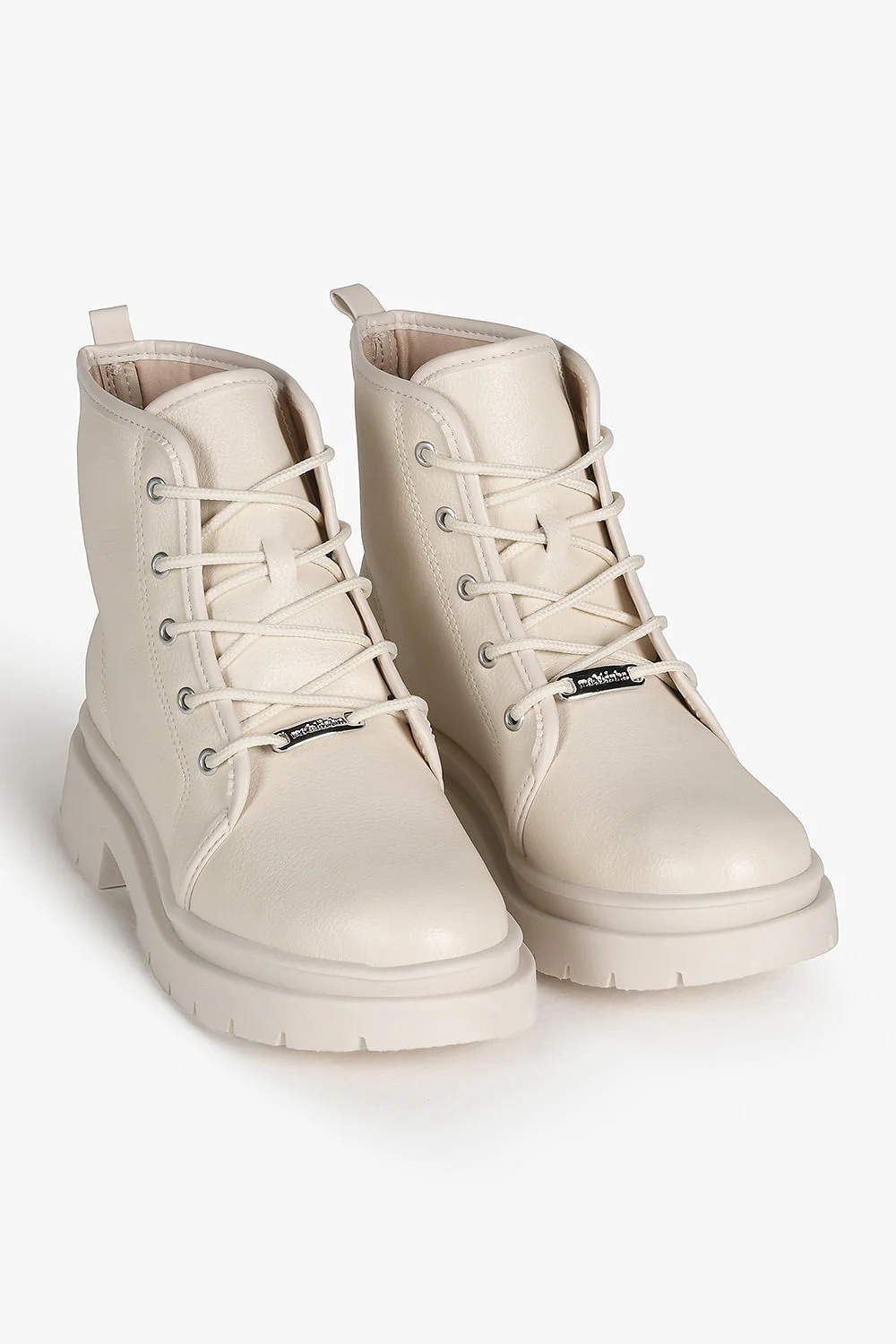 Bota Infantil Coturno Cano Curto Molekinha Jussara Branco 4