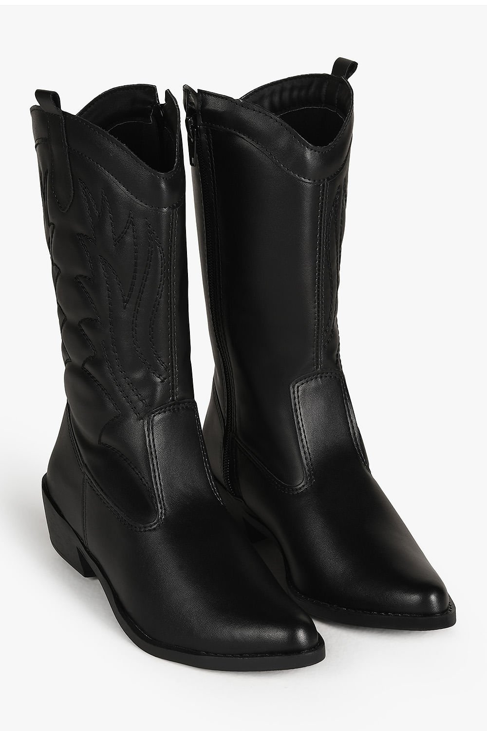 Bota Infantil Texana Cano Médio Menina Fashion Jade Preto 3