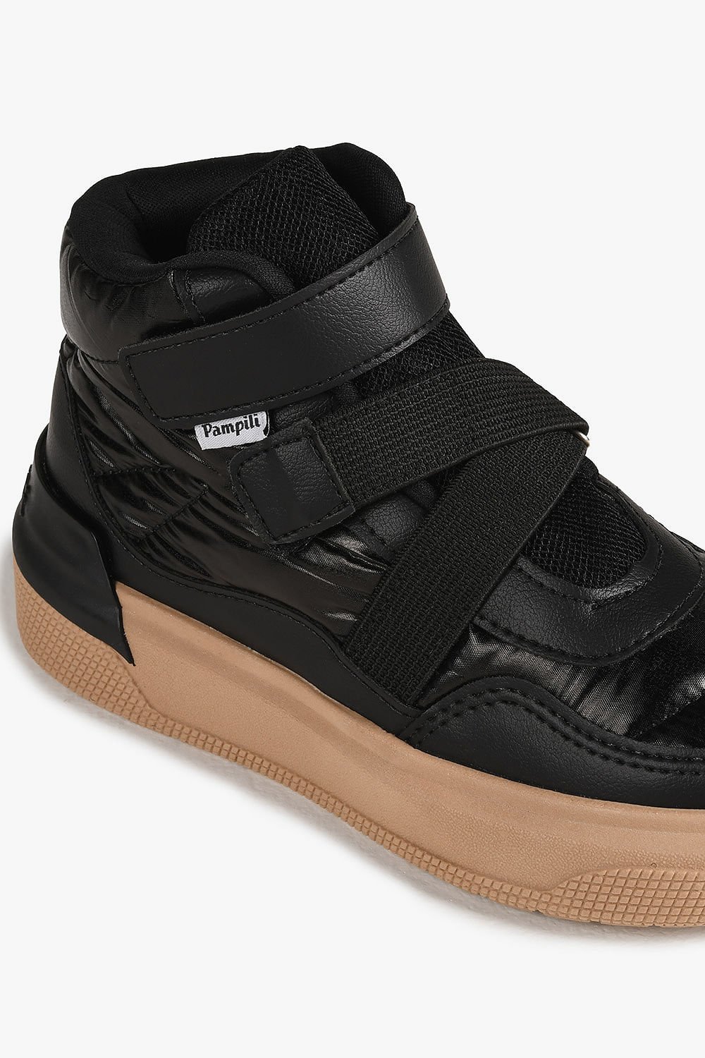 Tênis Infantil Cano Alto Pampili Bhitney Preto 2