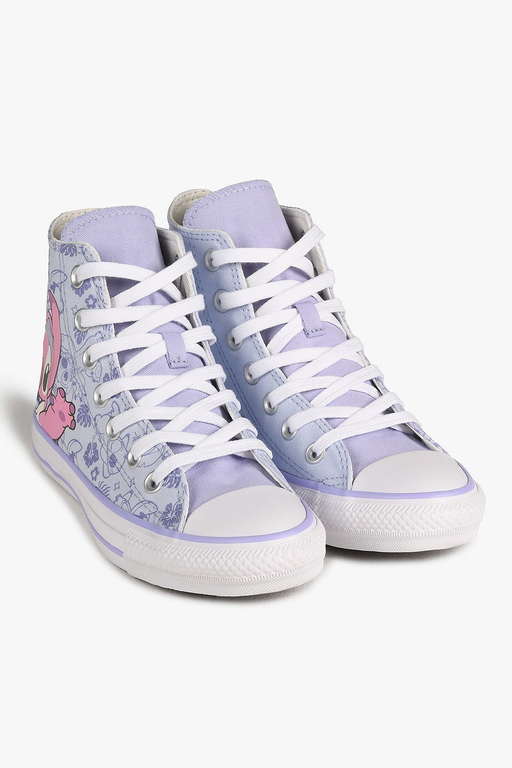 Tênis Infantil Converse Chuck Taylor All Star Stitch Lilás 4