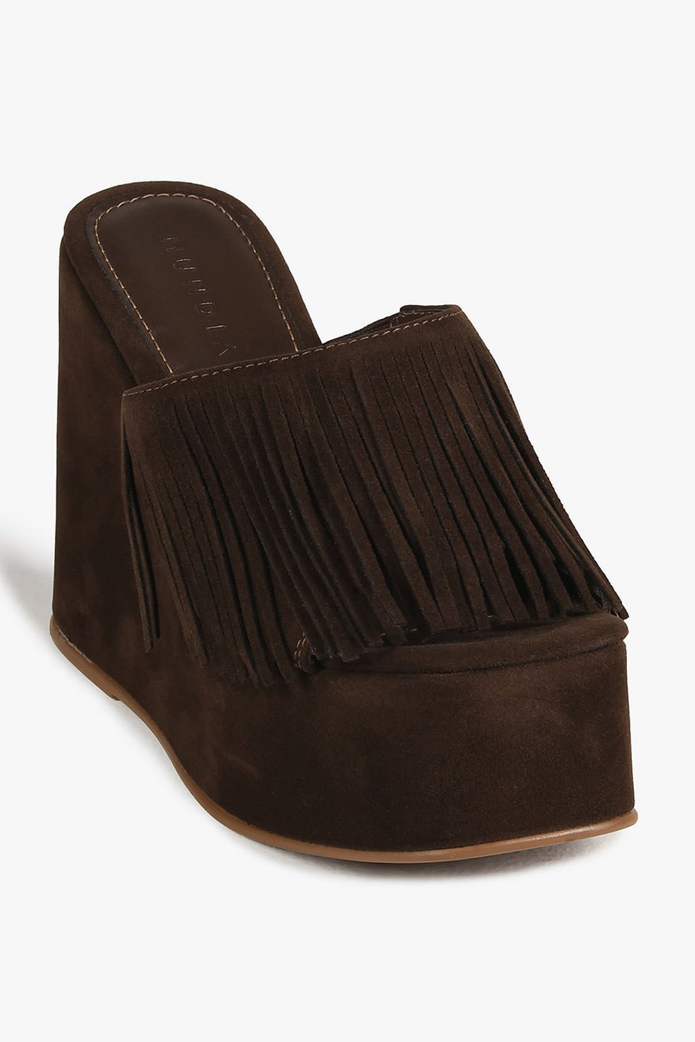 Tamanco Feminino Salto Alto Mundial Nayne Café 4