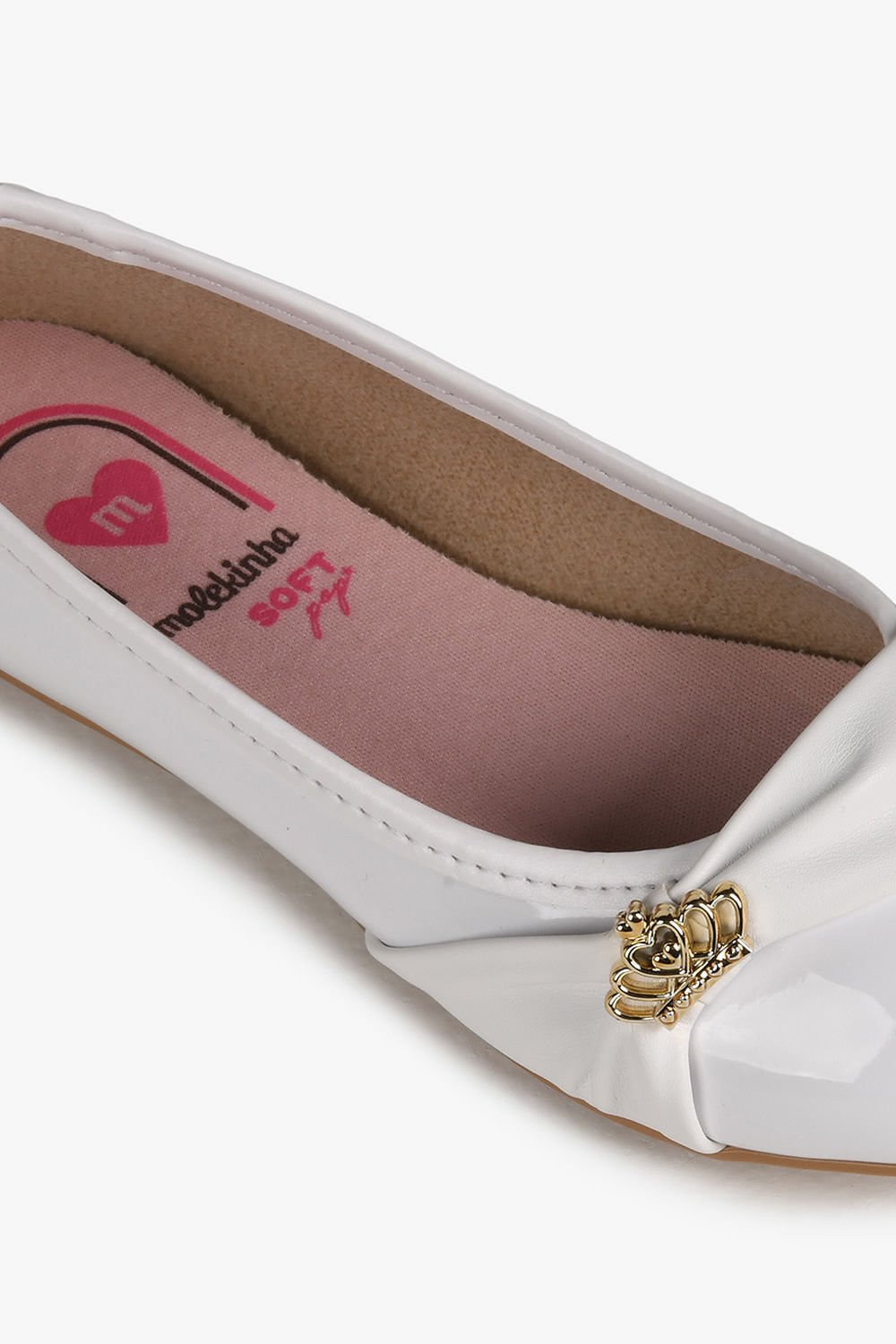 Sapatilha Infantil Molekinha Lory Branco 2