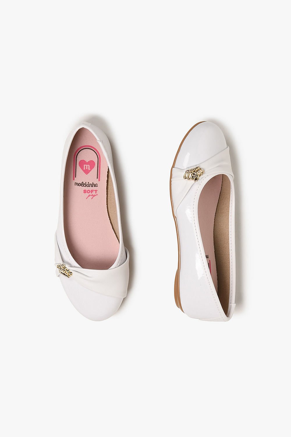 Sapatilha Infantil Molekinha Lory Branco 3