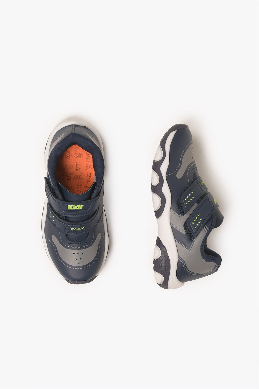 Tênis Infantil Kidy Play Respitec Azul/Cinza 3