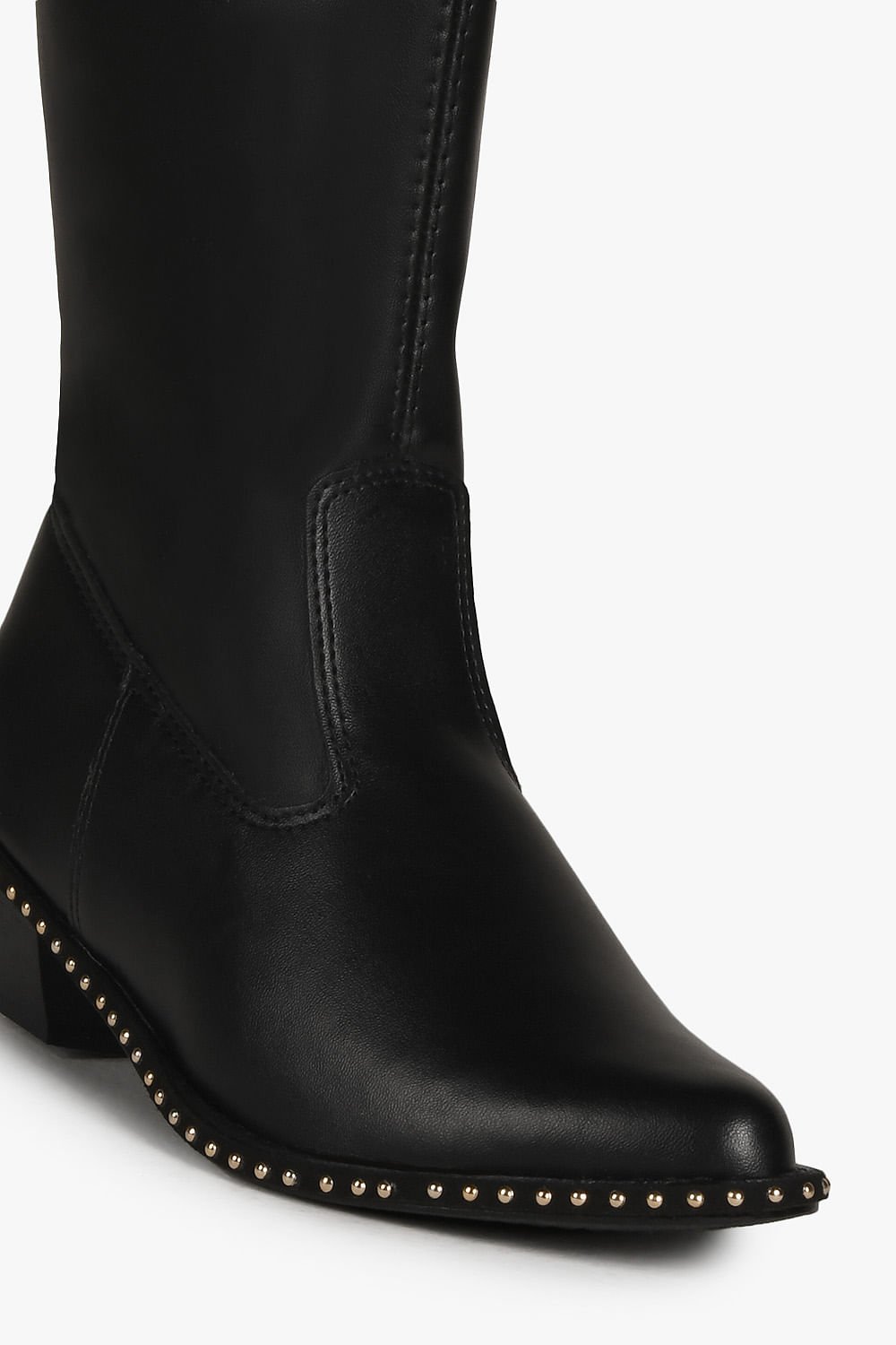 Bota Infantil Texana Cano Médio Menina Fashion Lory Preto 2