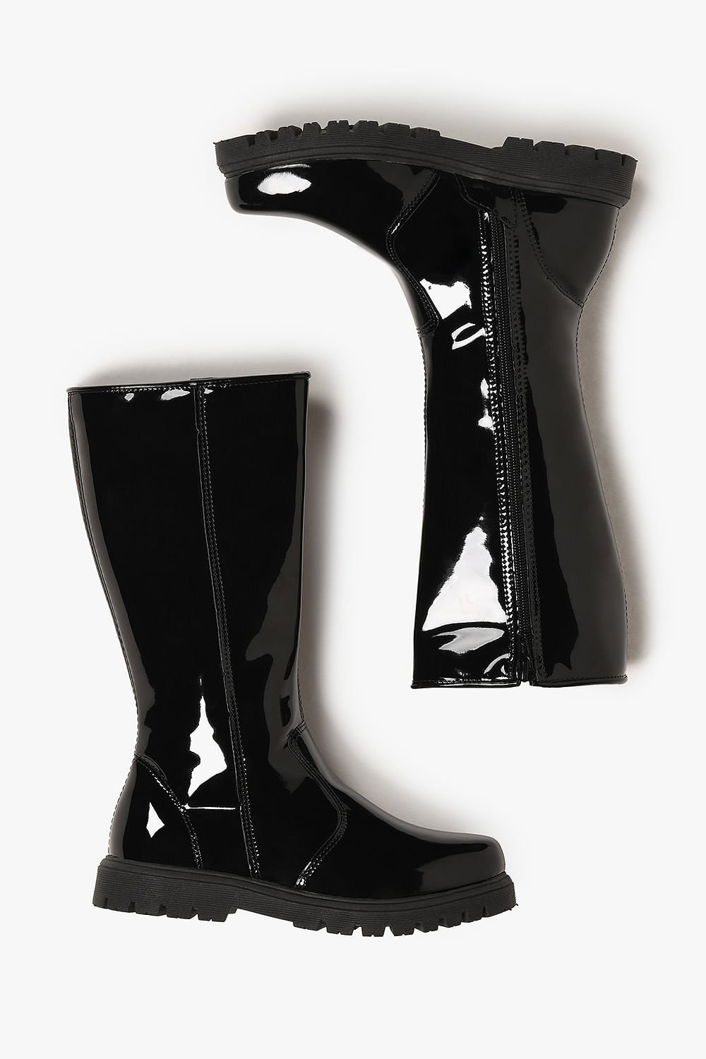 Bota Infantil Cano Longo Menina Fashion Maria Preto 3