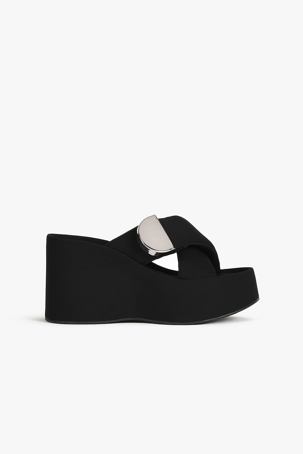 Tamanco Feminino Plataforma Mundial Wanderleia Preto 1