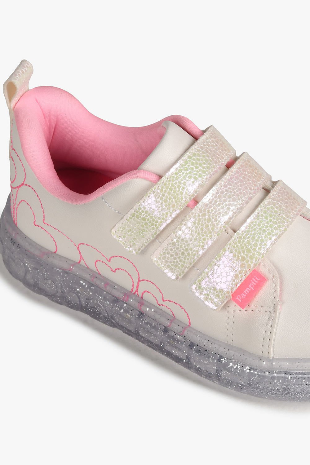 Tênis Infantil Pampili Lindy de Led Branco 5