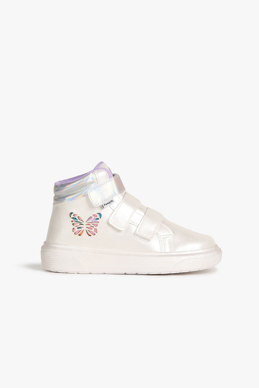 Tênis Infantil Cano Alto Pampili Butterfly de Led