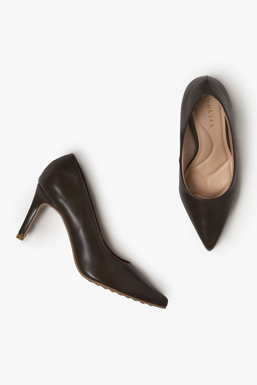 Scarpin Feminino Salto Alto Mundial Julietta Marrom 3