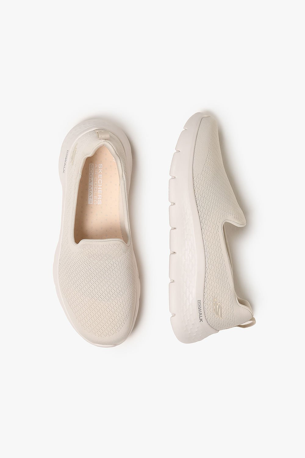 Tênis Skechers Slip On Go Walk Flex Feminino Bege 3