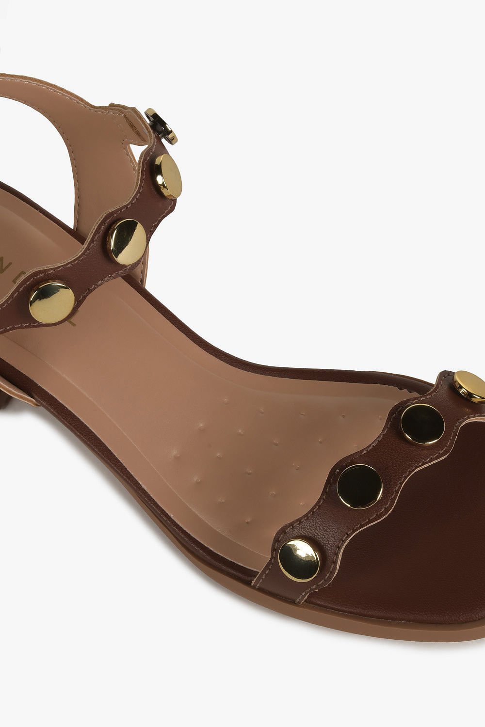 Sandália Feminina Salto Baixo Mundial Aila Café 2