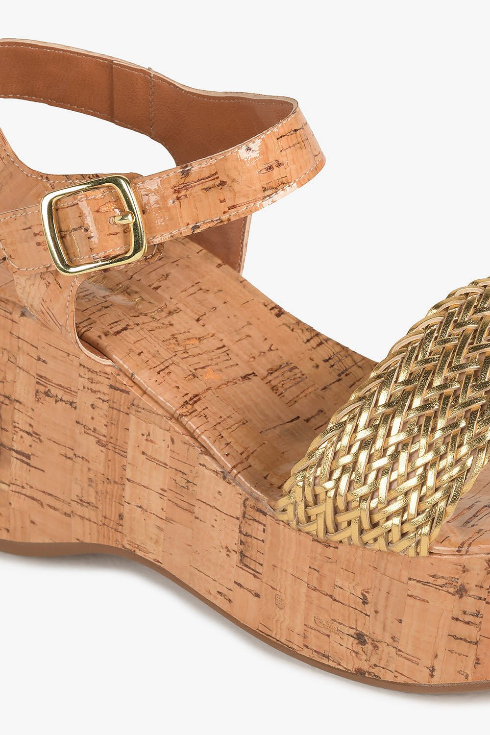 Sandalia Feminino Anabela Mundial Summer Dourado 2