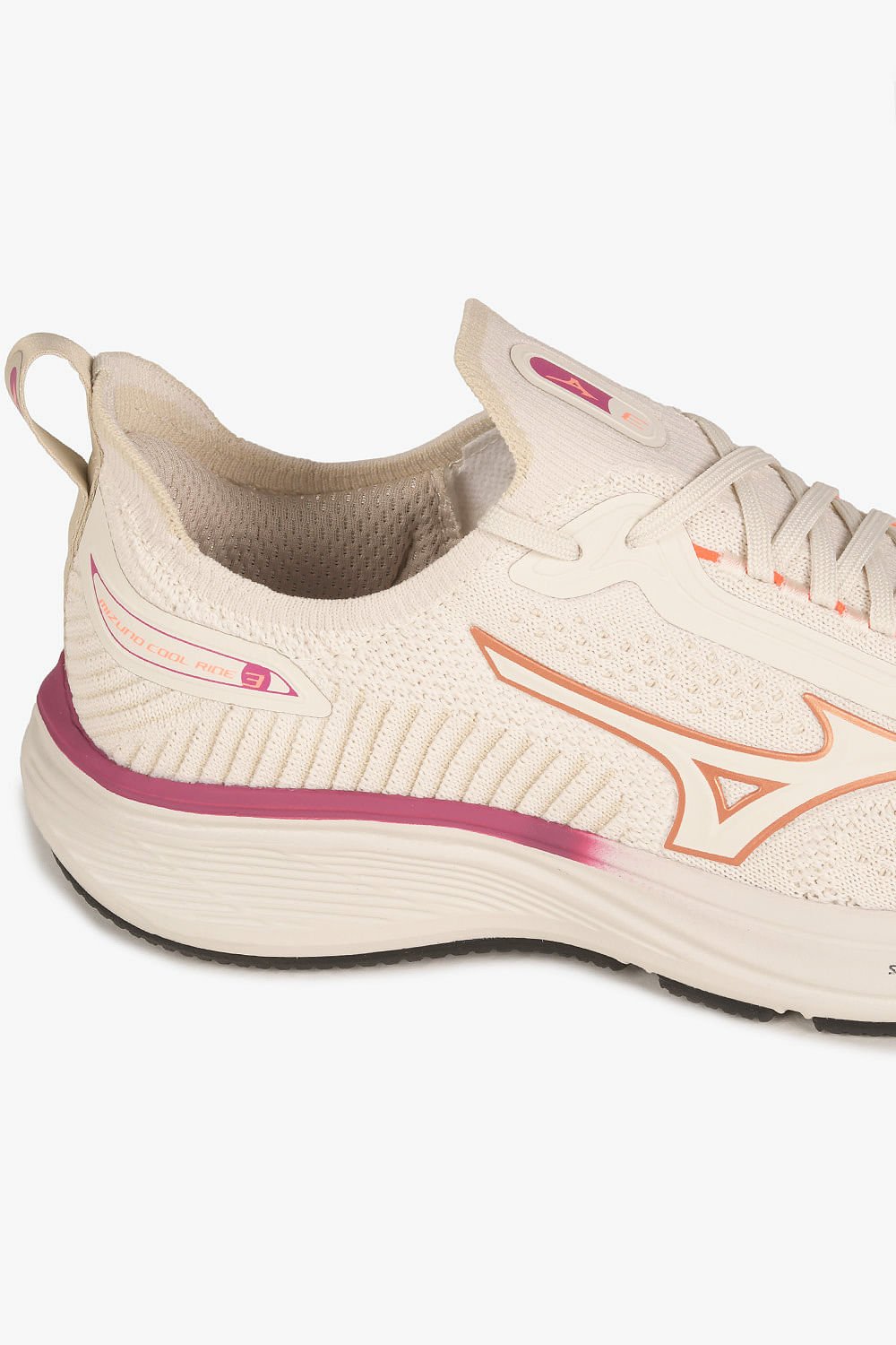 Tênis Mizuno Cool Ride 3 Bege 2