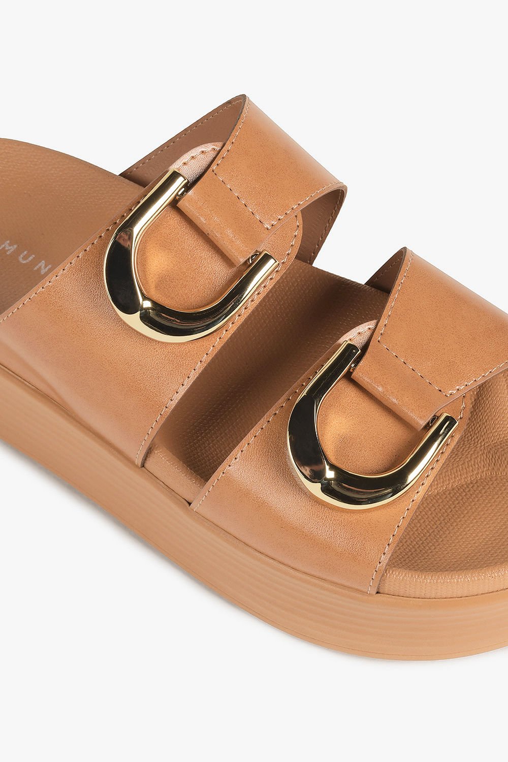 Tamanco Feminino Flatform Mundial Kailani Caramelo 2