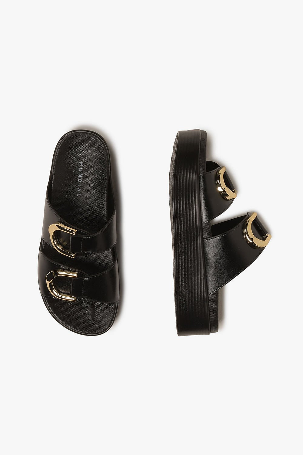 Tamanco Feminino Flatform Mundial Kailani Preto 3
