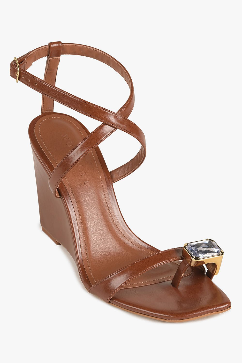 Sandália Feminina Anabela Mundial Matilda Caramelo 4