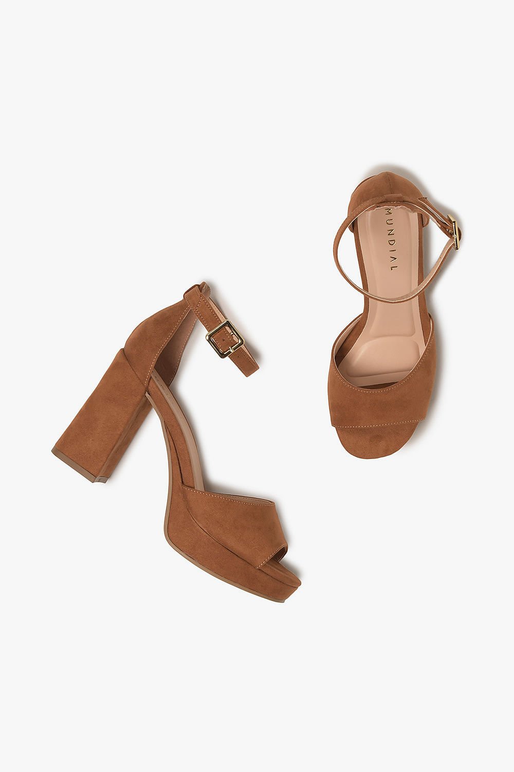 Sandália Feminina Meia-Pata Mundial Veronica Caramelo 3