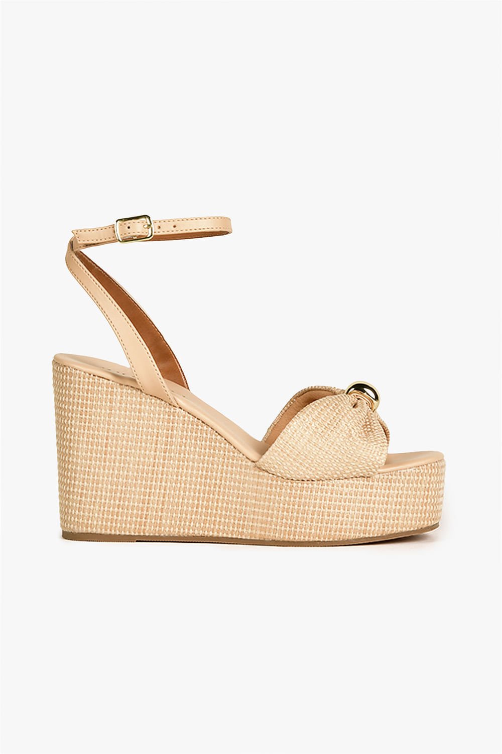 Sandália Anabela Espadrille Sapato Anabela Passarela Off Line