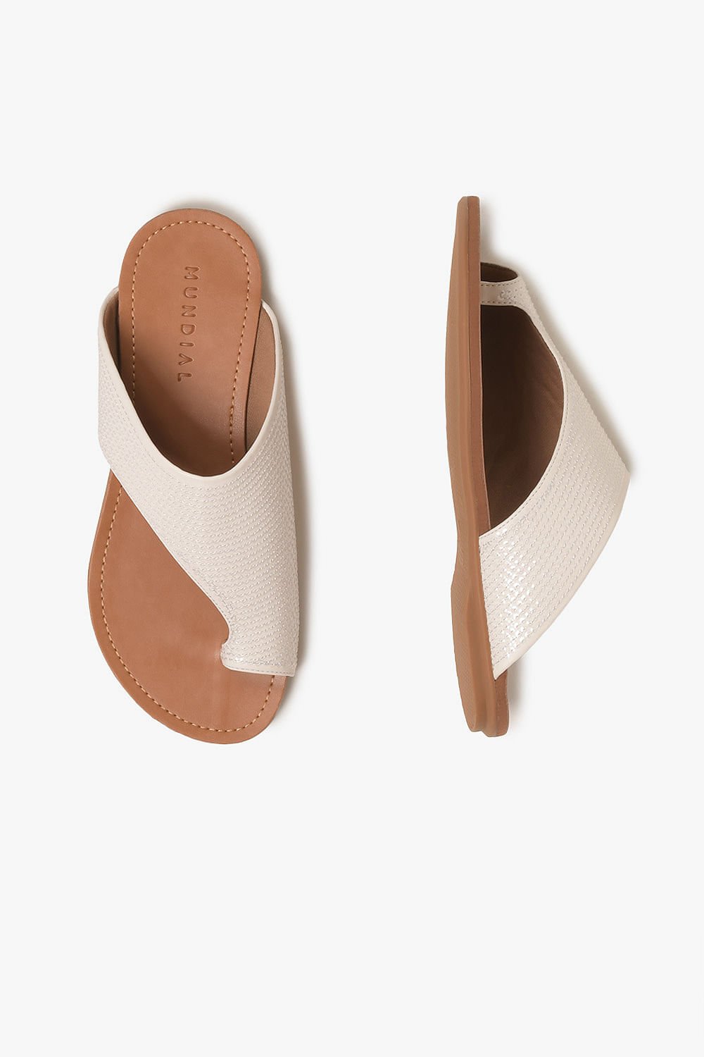 Rasteira Feminina Mundial Elysia Branco 3