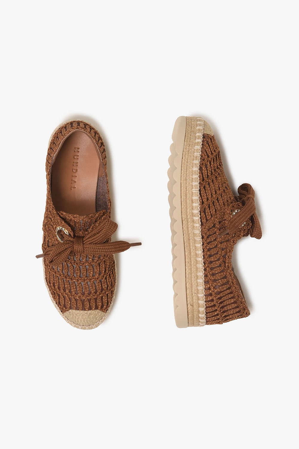 Tênis Feminino Plataforma Mundial Elora Caramelo 3