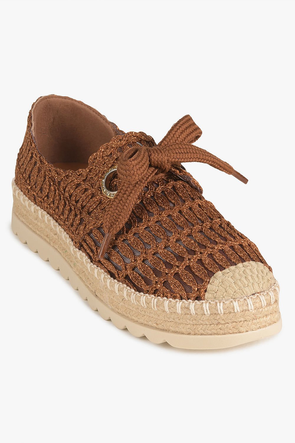 Tênis Feminino Plataforma Mundial Elora Caramelo 4