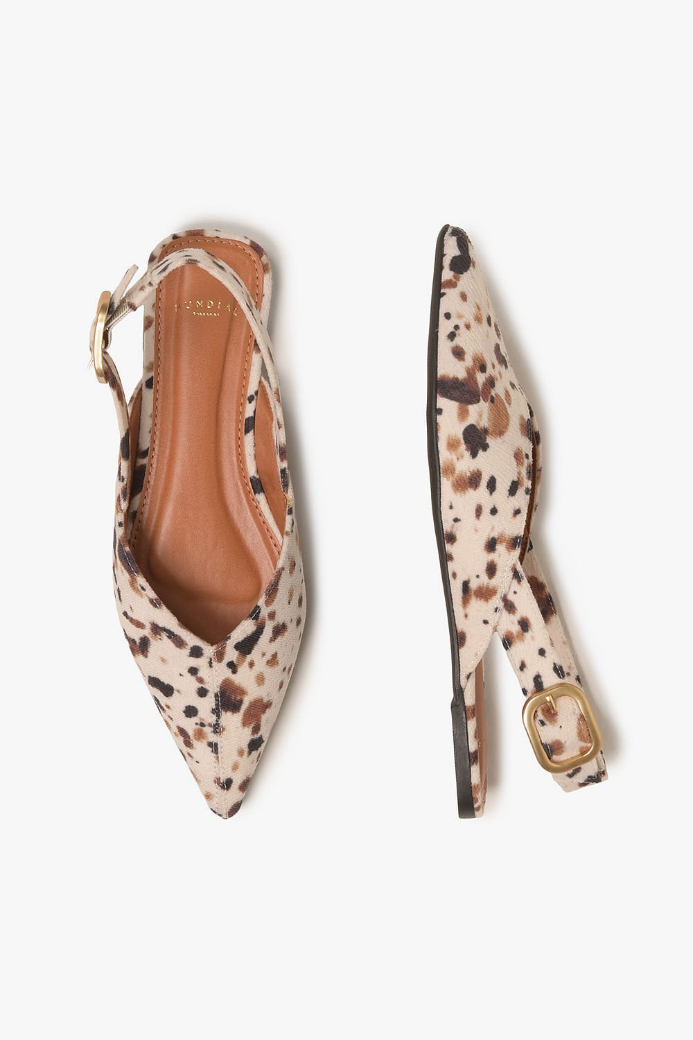 Sapatilha Feminina Slingback Mundial Reese Animal Print 3